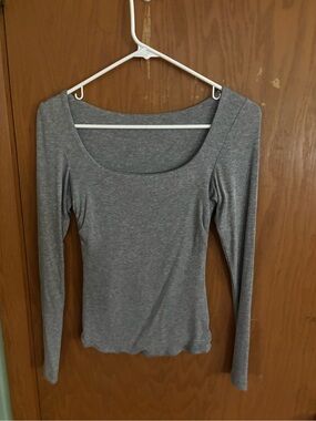 Marvell Lane Busty Basics Long Sleeve 8(G-H) Fitted Square Neck Shirt